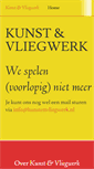 Mobile Screenshot of kunstenvliegwerk.nl
